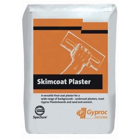 bag of skim plaster.